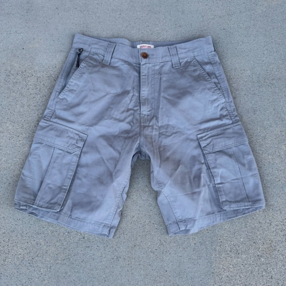Levi's Signature Men's‎ Secure Cargo Shorts Size 30 Grey